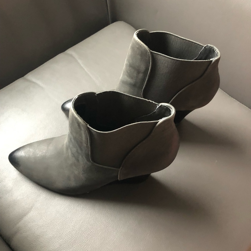 Sole Society distressed wedge COMFORTABLE bootie